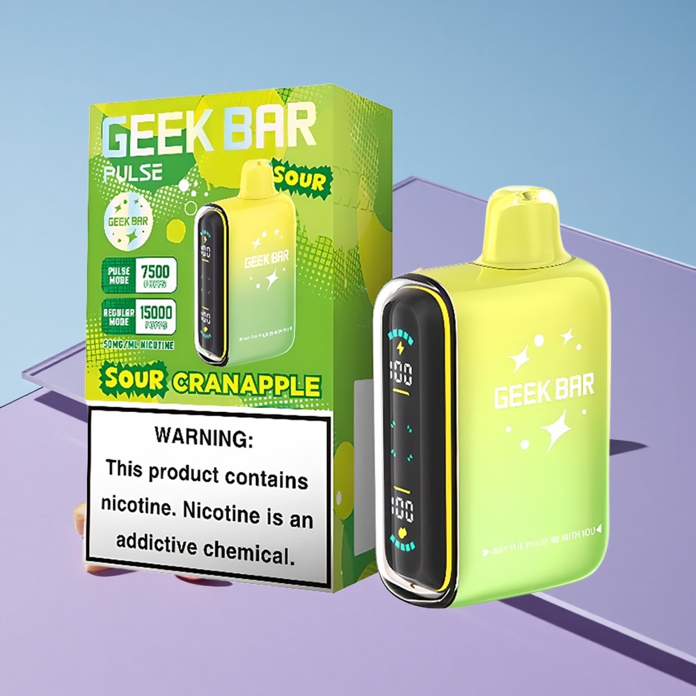 Sur Utgave Geek Bar Pulse 15000 Puffs med 16ML E-væske Justerbar Luftstrøm vape wholesale Norway