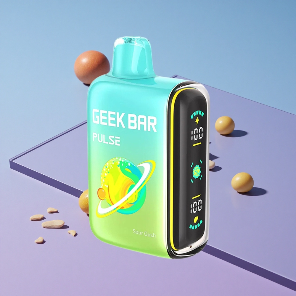 Sur Utgave Geek Bar Pulse 15000 Puffs med 16ML E-væske Justerbar Luftstrøm vape wholesale Norway