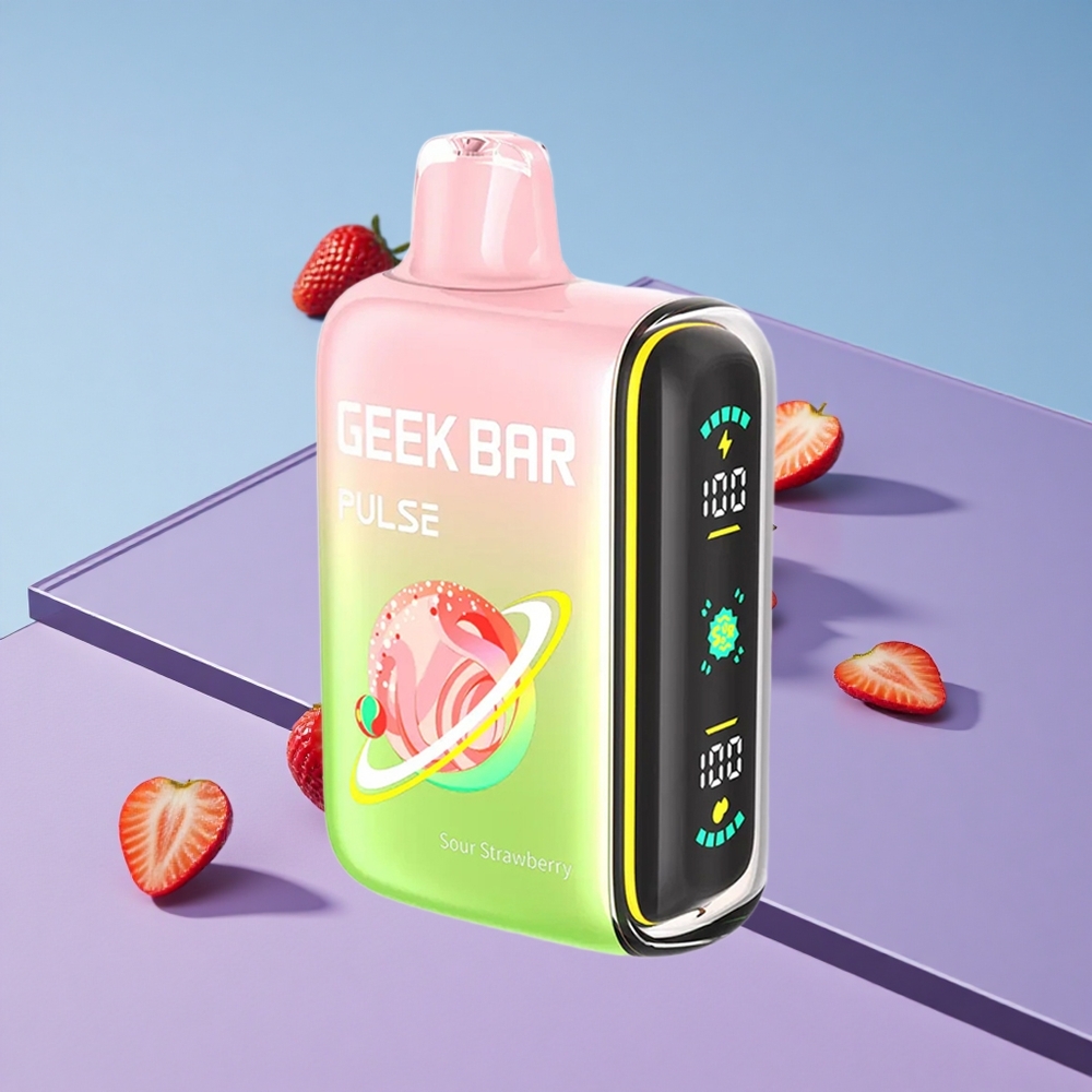 Sur Utgave Geek Bar Pulse 15000 Puffs med 16ML E-væske Justerbar Luftstrøm vape wholesale Norway