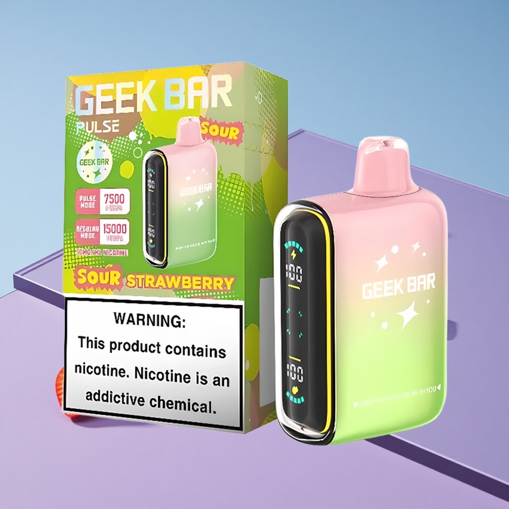 Sur Utgave Geek Bar Pulse 15000 Puffs med 16ML E-væske Justerbar Luftstrøm vape wholesale Norway