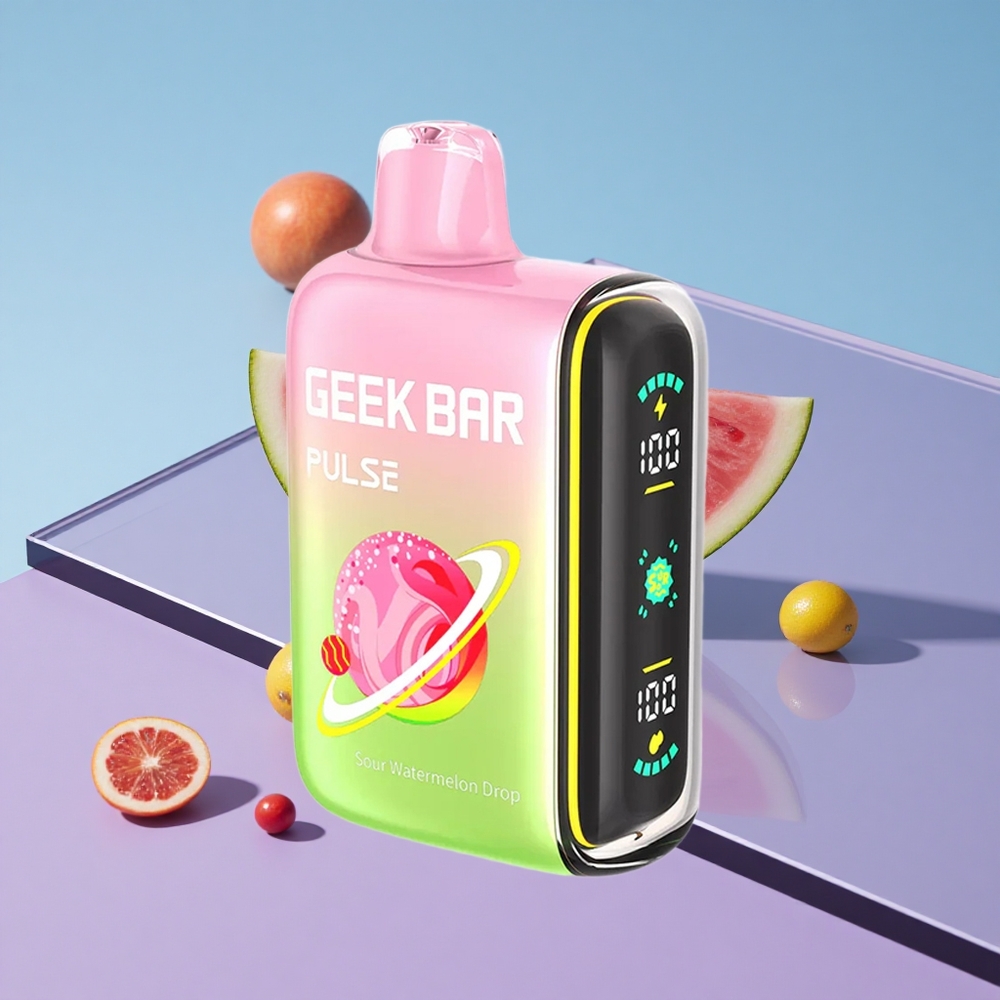 Sur Utgave Geek Bar Pulse 15000 Puffs med 16ML E-væske Justerbar Luftstrøm vape wholesale Norway