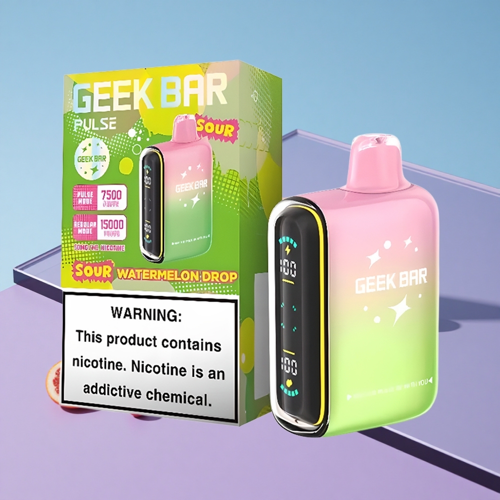 Sur Utgave Geek Bar Pulse 15000 Puffs med 16ML E-væske Justerbar Luftstrøm vape wholesale Norway