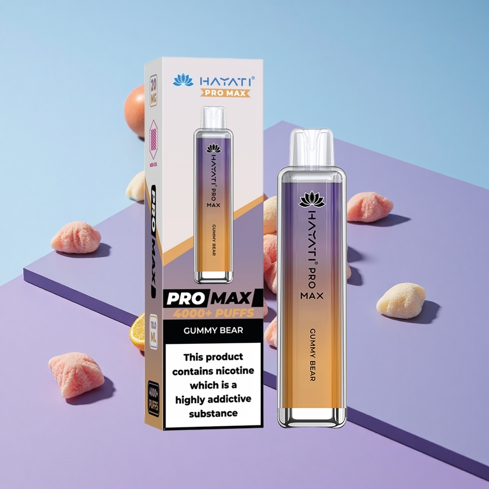 Tyggisbjørn Hayati Pro Max 4000 puffs Genoppladbar Batteri vape wholesale Norway