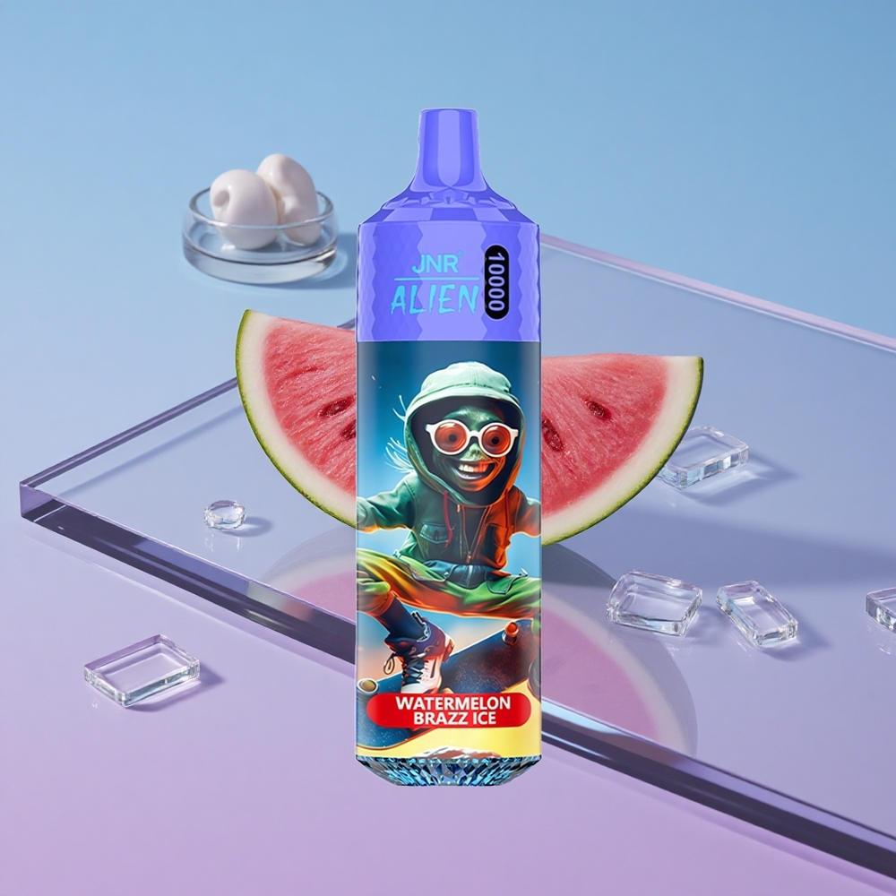 Vannmelon Brazz Is JNR Alien 10000 Puffs 850mAh LED Vape wholesale Norway