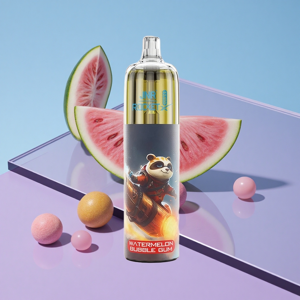 Vannmelon Bubblemiks JNR Rocket-X 12400 Puffs Justerbar Luftstrøm RGB vape wholesale Norway