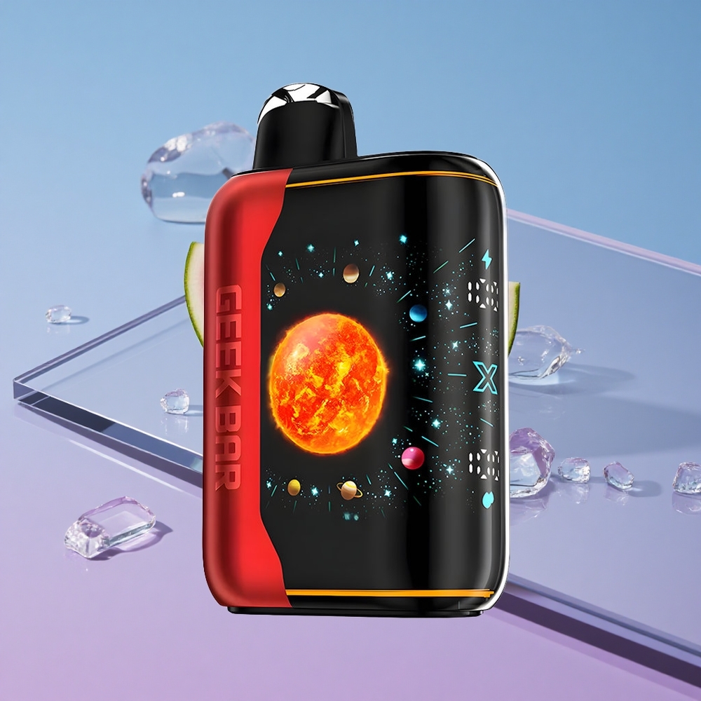 Vannmelon Is GEEK BAR Platinum Edition 25000 Pulsar Premium Matte Platinum Steel Finish vape wholesale Norway