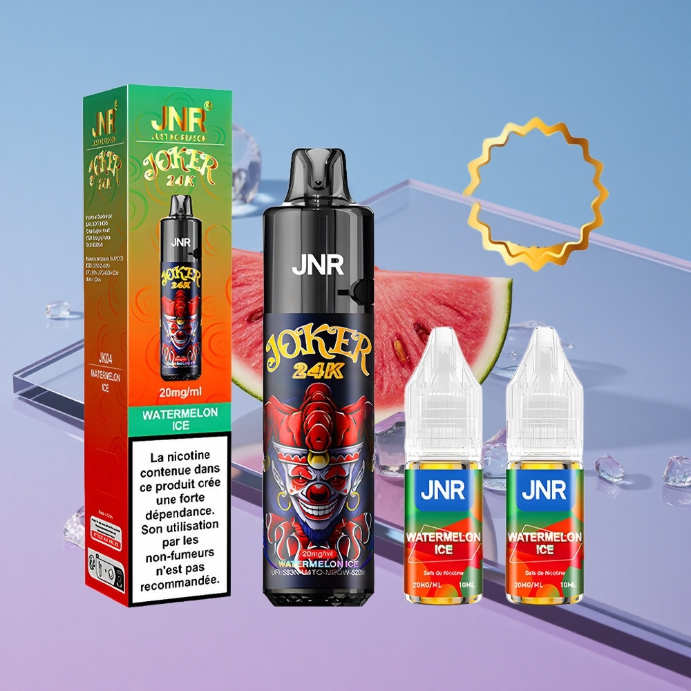Vannmelon Is JNR Joker 24K 24000 Puffs Synlig E-væske Nivå vape wholesale Norway