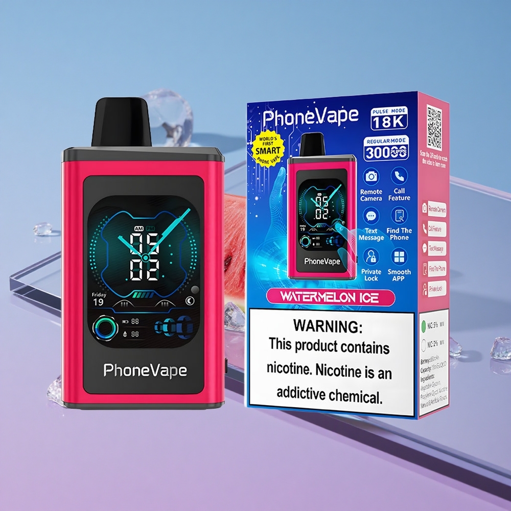 Vannmelon Is JNR PhoneVape 30000 puffs Full Display Skjerm vape wholesale Norway