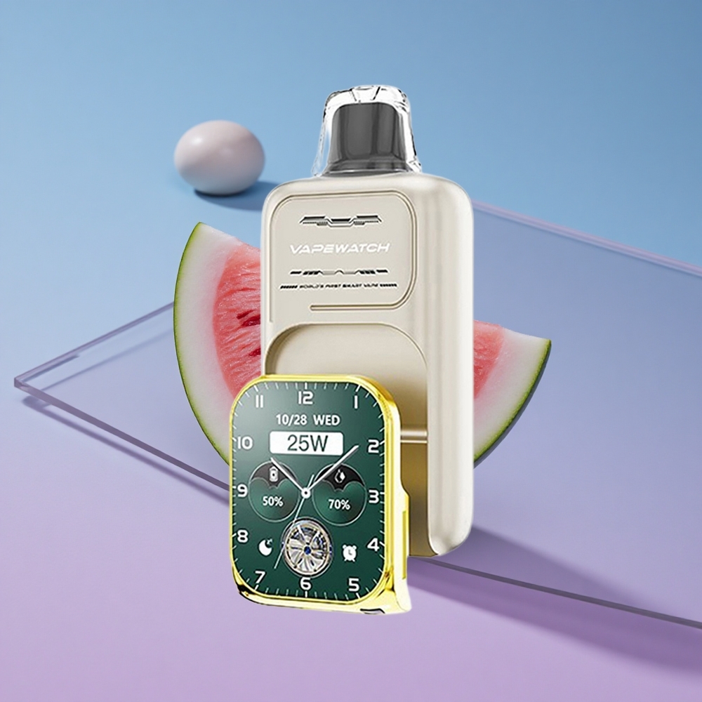 Vannmelon Is JNR Vape Watch 30000 Puffs 19mL E-væske Dual Mesh Coil vape wholesale Norway