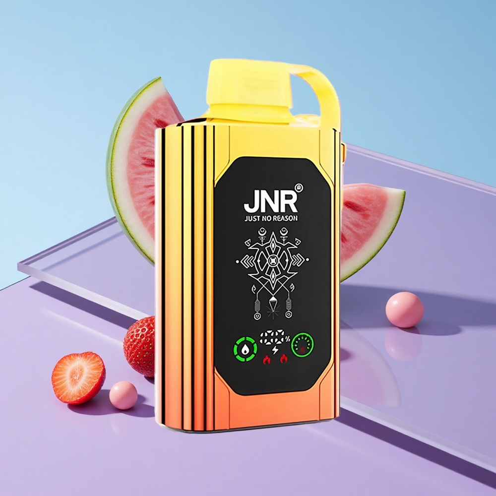 Vannmelon Jordbær Tyggegummi JNR Shisha Hookah Box 20500 Puffs HD Skjerm Type-C Hurtiglading vape wholesale Norway