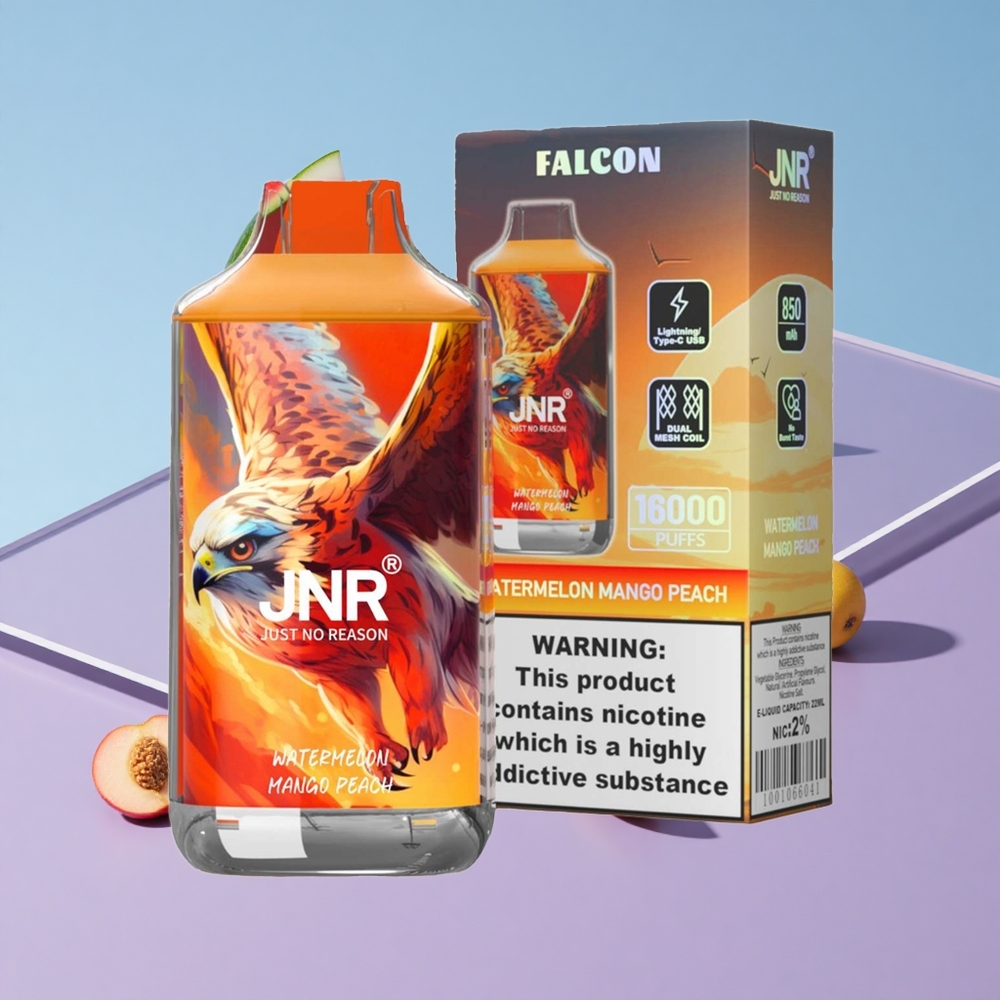 Vannmelon Mango Fersken JNR Falcon 16000 Puffs 850 mAh Batteri vape wholesale Norway