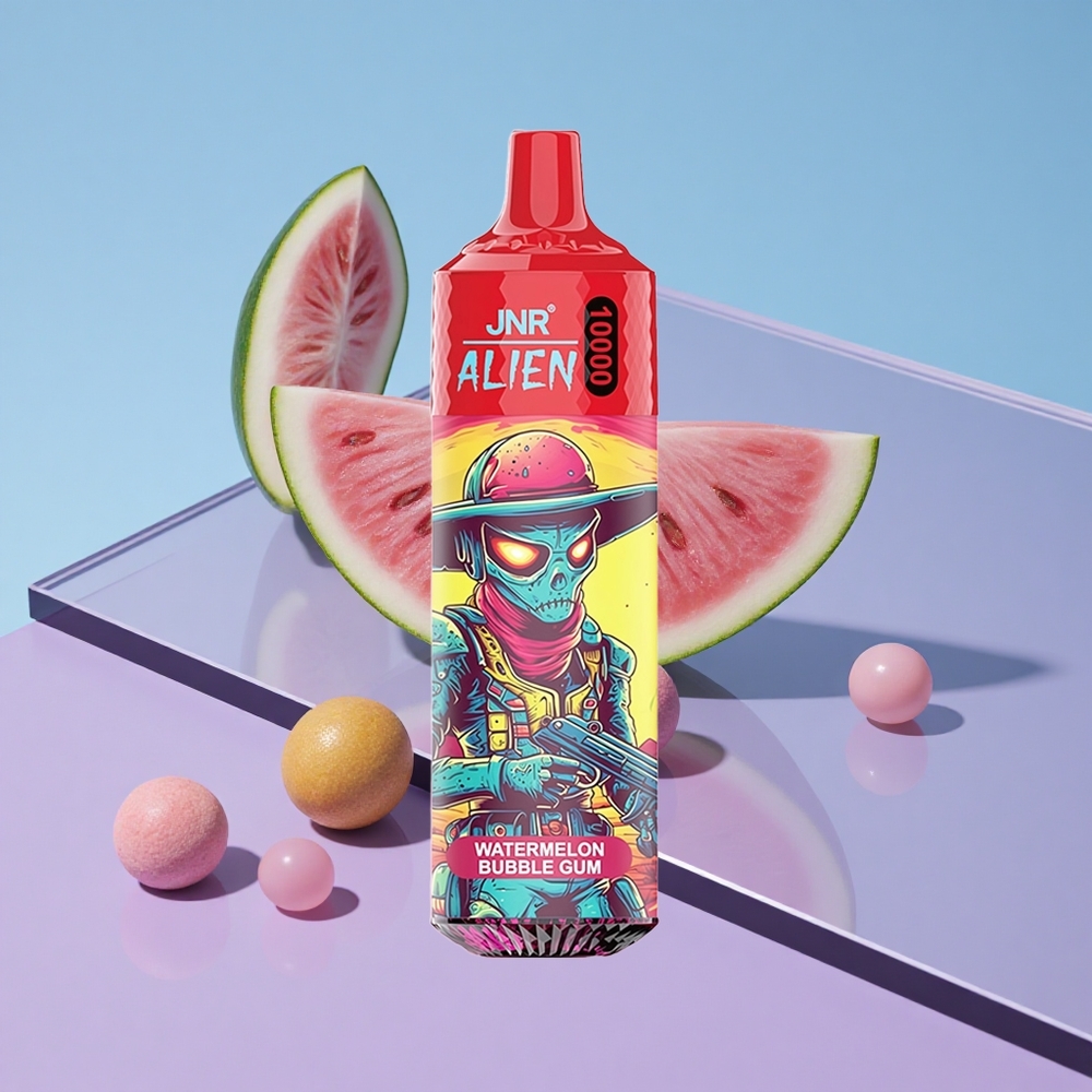 Vannmelon Tyggegummi JNR Alien 10000 Puffs 850mAh RGB LED vape wholesale Norway