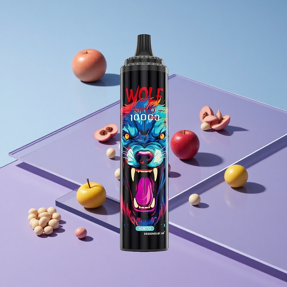 Vimto Smak JNR Wolf Niplo 10000 Puffs 20ml E-væske Type-C Ladning vape wholesale Norway