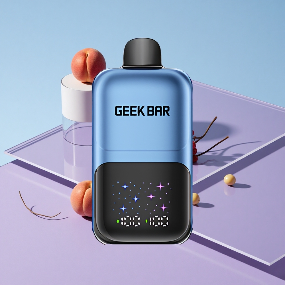 Fersken & Bær GEEK BAR 2GO Two Series 50000 Puffs Oppladbar Vape Pen med Stor Skjerm vape wholesale Norway