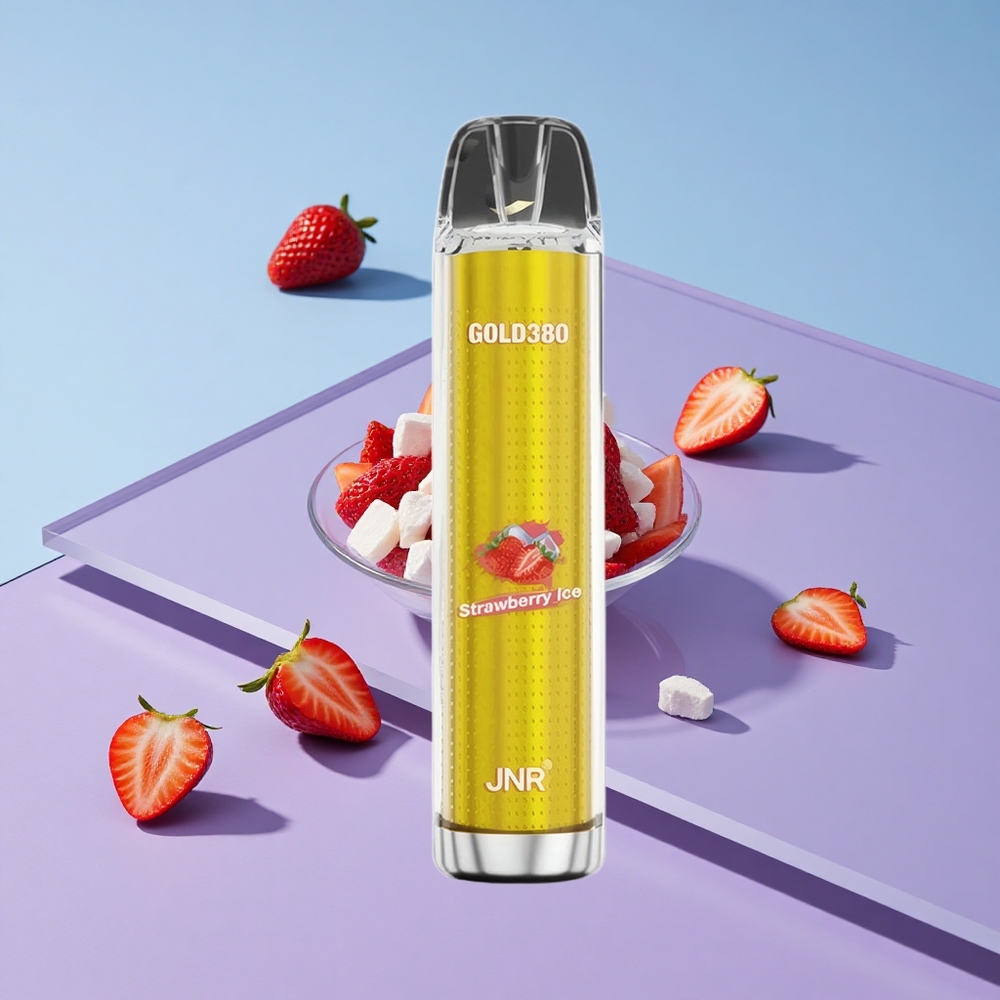 Jordbær Is JNR Gold380 6000 Puffs 13ml e-Liquid vape wholesale Norway